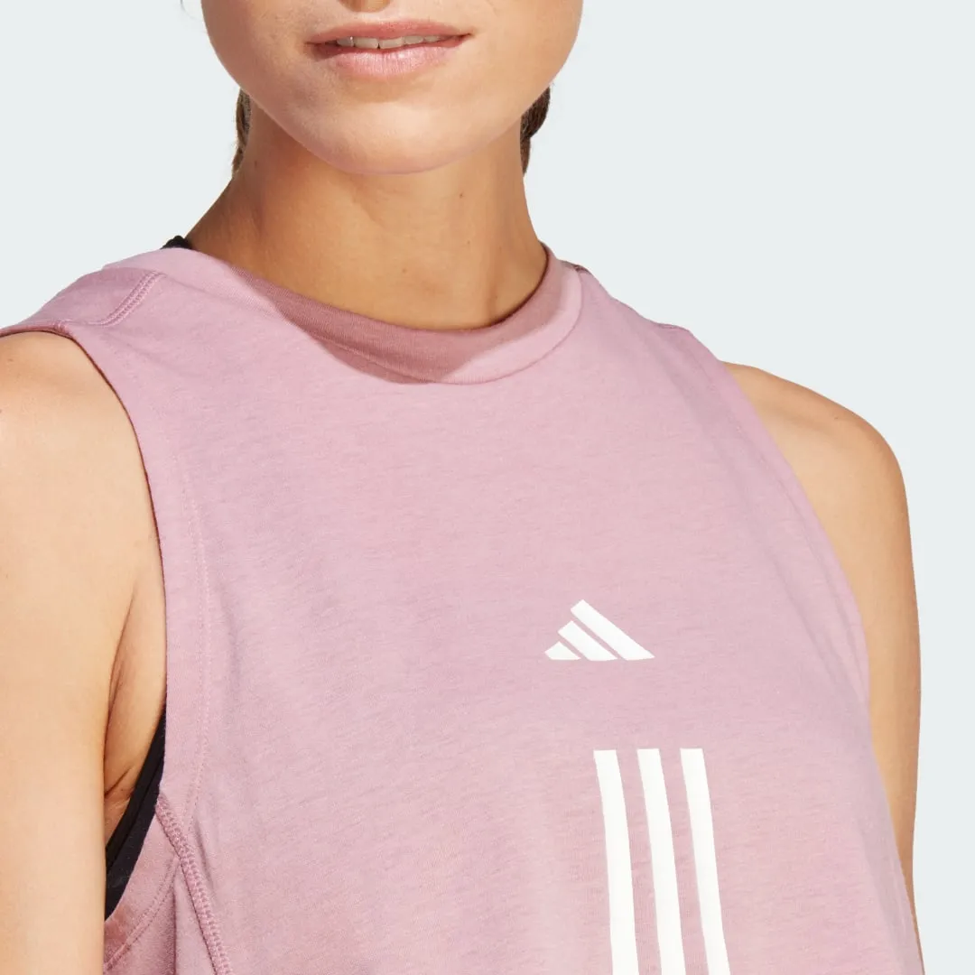 adidas Originals Train Essentials Train Cotton 3-Stripes Crop Top