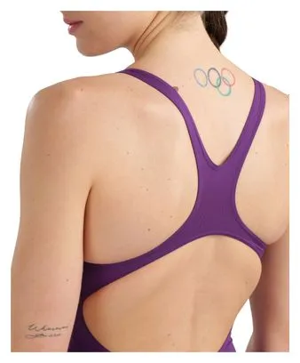 Arena Traje de baño de unapieza Arena Swim Pro Solid Violeta para mujer