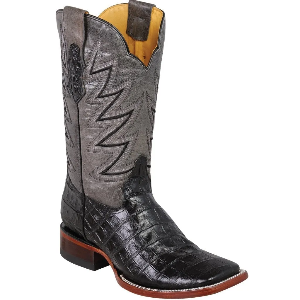 Botas de Cocodrilo Grabado Horma Rodeo Cuadrada Q822A8205