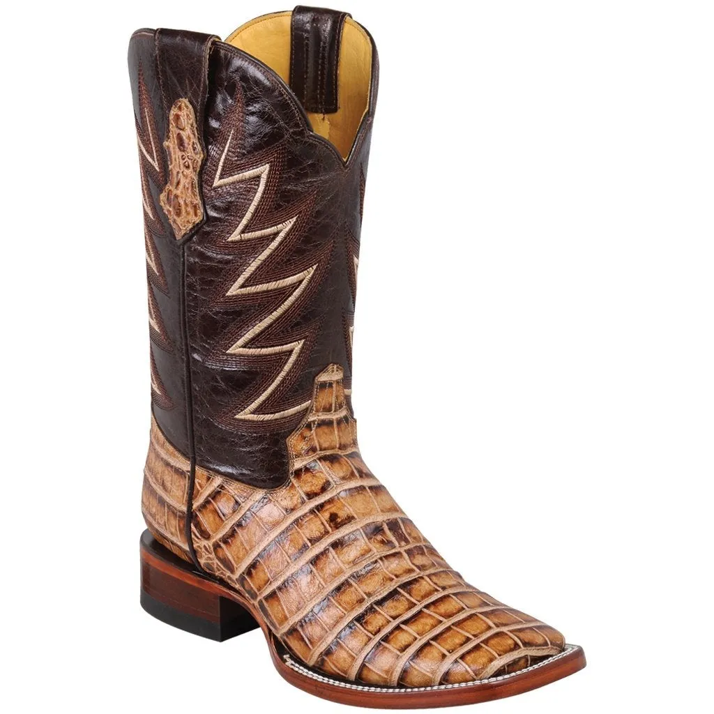 Botas de Cocodrilo Grabado Horma Rodeo Cuadrada Q822A8211