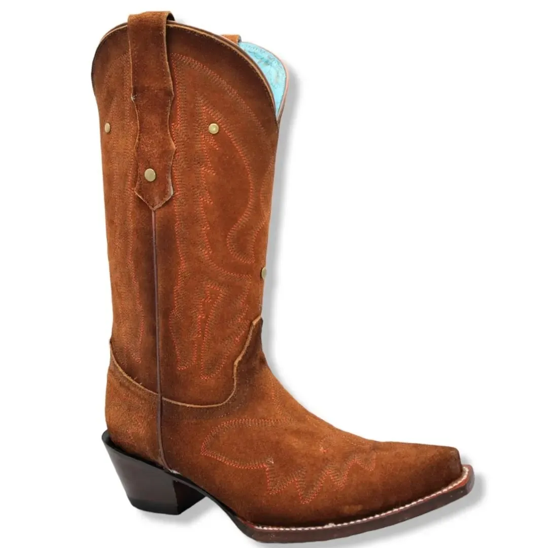 Botas de Gamuza Original para Mujer en Punta Recortada Shedron Q346350