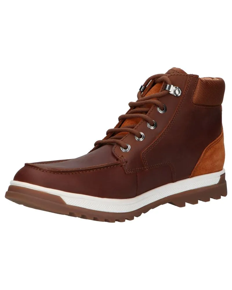 Botas de Hombre CLARKS 26152113 RIPWAY HIGTX DARK TAN LEA