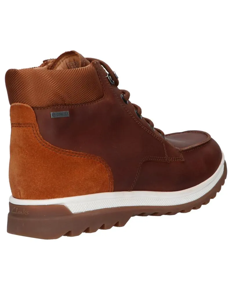 Botas de Hombre CLARKS 26152113 RIPWAY HIGTX DARK TAN LEA