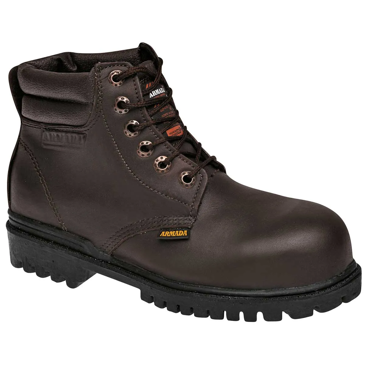 Botas industriales Exterior Piel Color Café Para Hombre De RBCOLLECTION