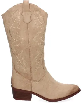 Botas PUNTOSALAO  de Mujer BOTAS ESTILO CAMPERO COMODO PARA MUJER COLOR BEIGE VRA-1161  VARIOS COLORES