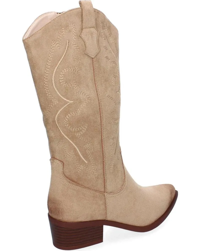 Botas PUNTOSALAO  de Mujer BOTAS ESTILO CAMPERO COMODO PARA MUJER COLOR BEIGE VRA-1161  VARIOS COLORES