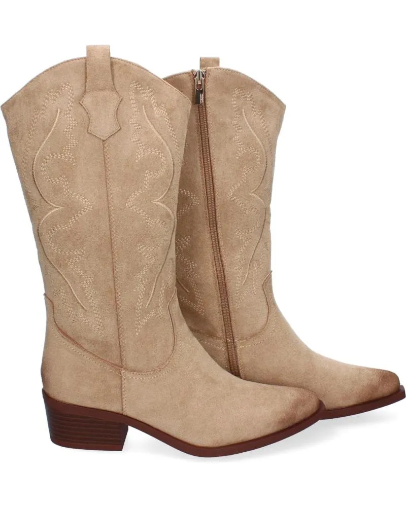 Botas PUNTOSALAO  de Mujer BOTAS ESTILO CAMPERO COMODO PARA MUJER COLOR BEIGE VRA-1161  VARIOS COLORES