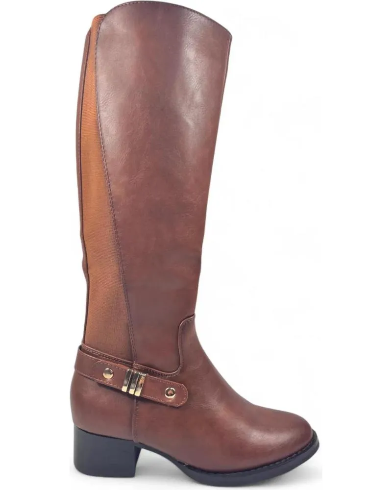 Botas TIMBOS  de Mujer BOTA TACON DE MUJER CAMEL 130735  MARRóN