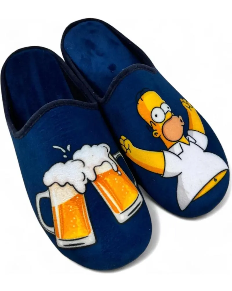 Calzado de casa TIMBOS  de Hombre ZAPATILLA CASA DE HOMBRE MARINO 130865  AZUL