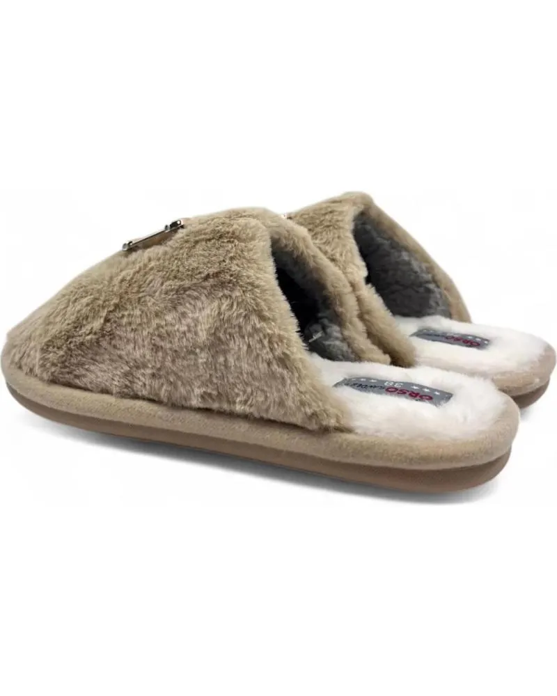 Calzado de casa TIMBOS  de Mujer ZAPATILLA CASA DE MUJER KAKI 130897  MARRóN