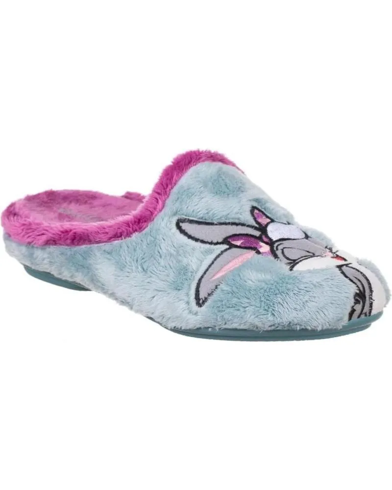 Calzado de casa VULCA-BICHA  de Mujer ZAPATILLA CONEJITA  AZUL