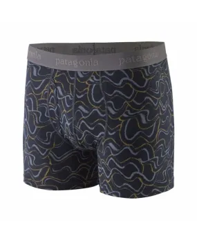 Calzoncillos Patagonia M's Essential Boxer Briefs 3 Small Currents Pitch Blue