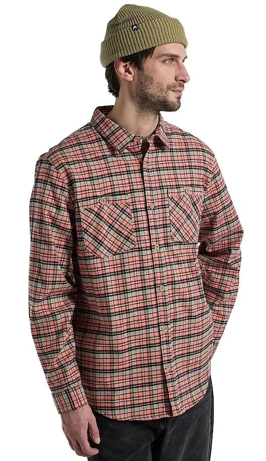 camisa Burton Favorite Flannel LS - Peach Echo Check - men´s