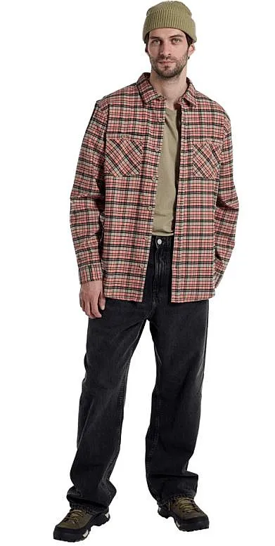 camisa Burton Favorite Flannel LS - Peach Echo Check - men´s