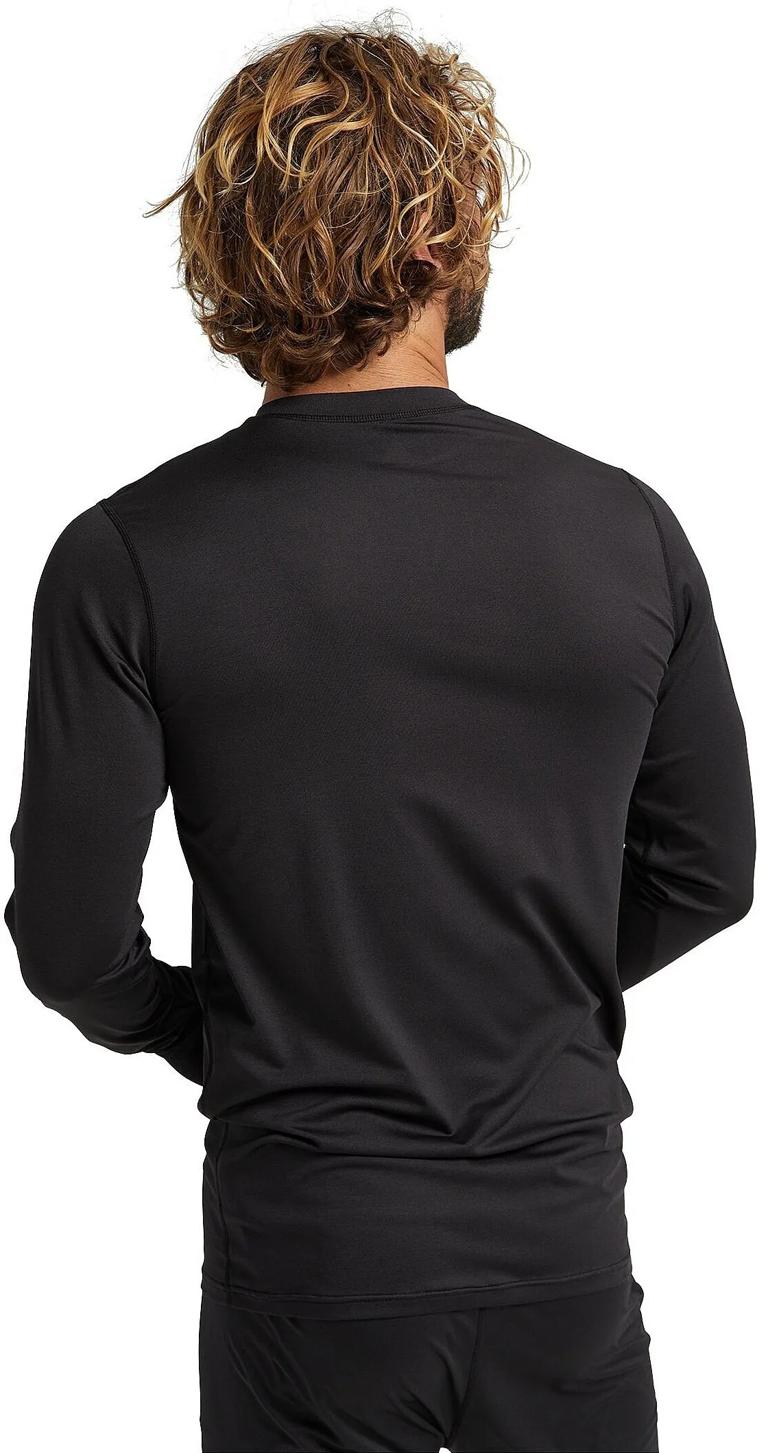 camisa Burton Lightweight X Base Layer Crewneck LS - True Black - men´s