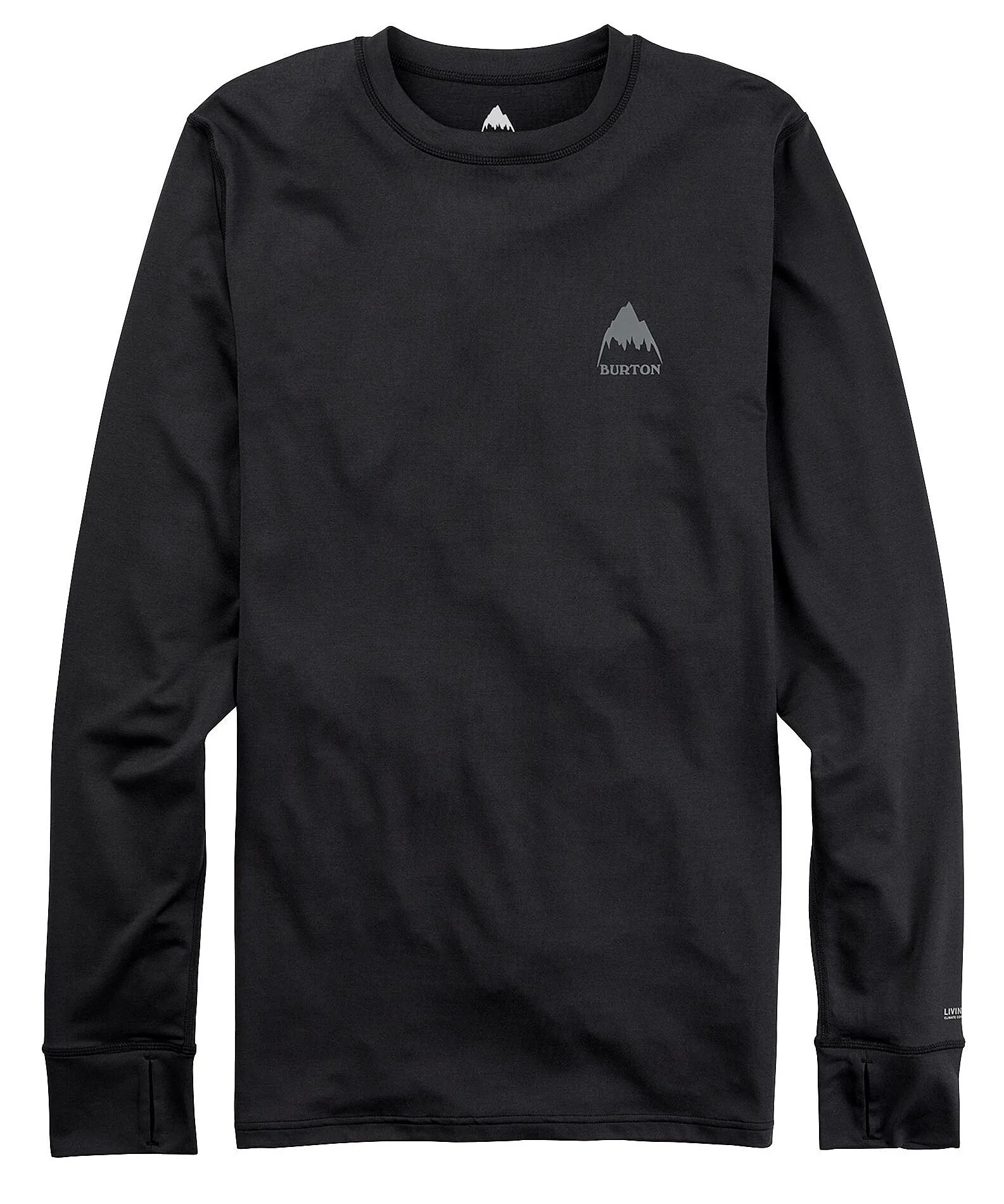 camisa Burton Lightweight X Base Layer Crewneck LS - True Black - men´s