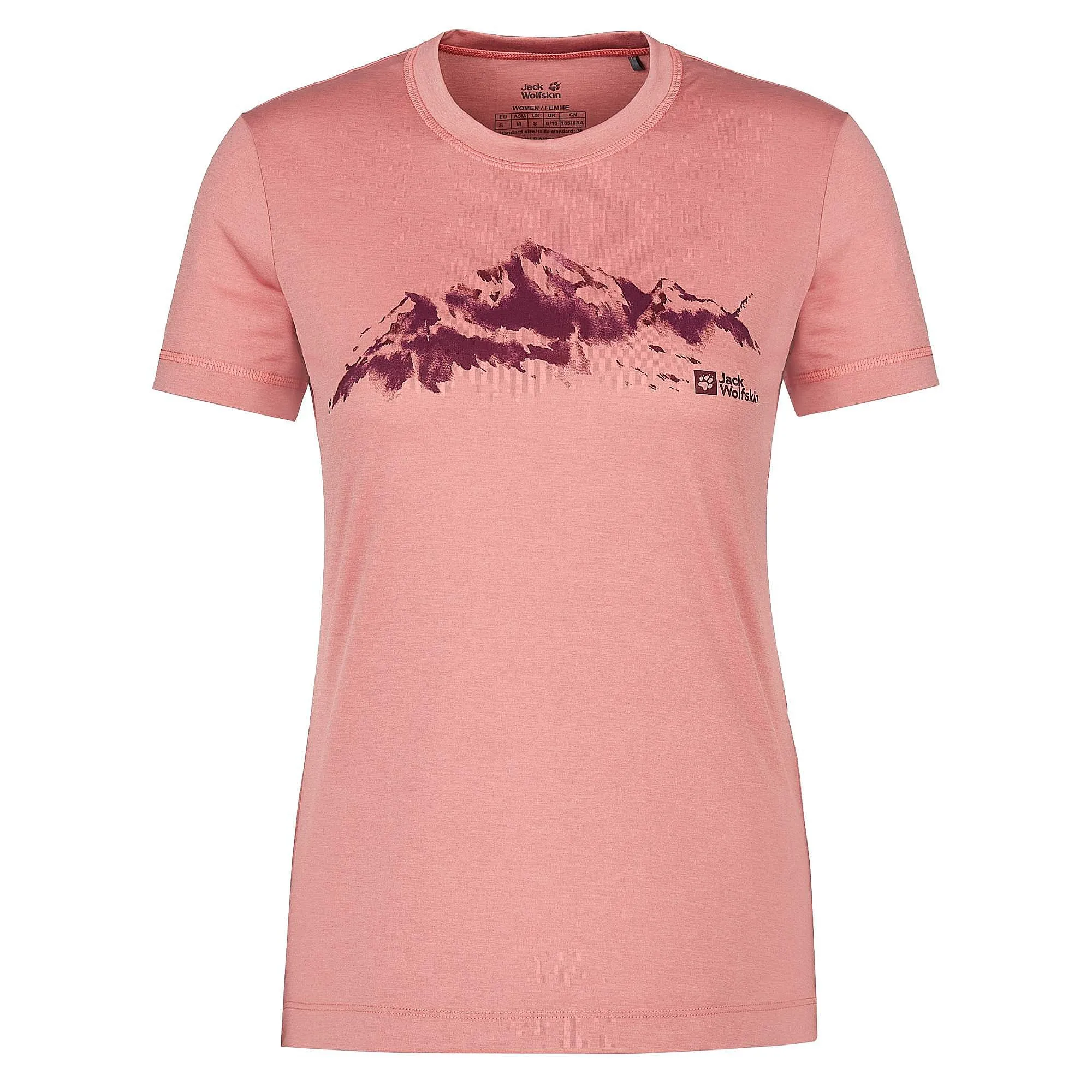 camisa Jack Wolfskin Hiking T W - Blush Powder - women´s