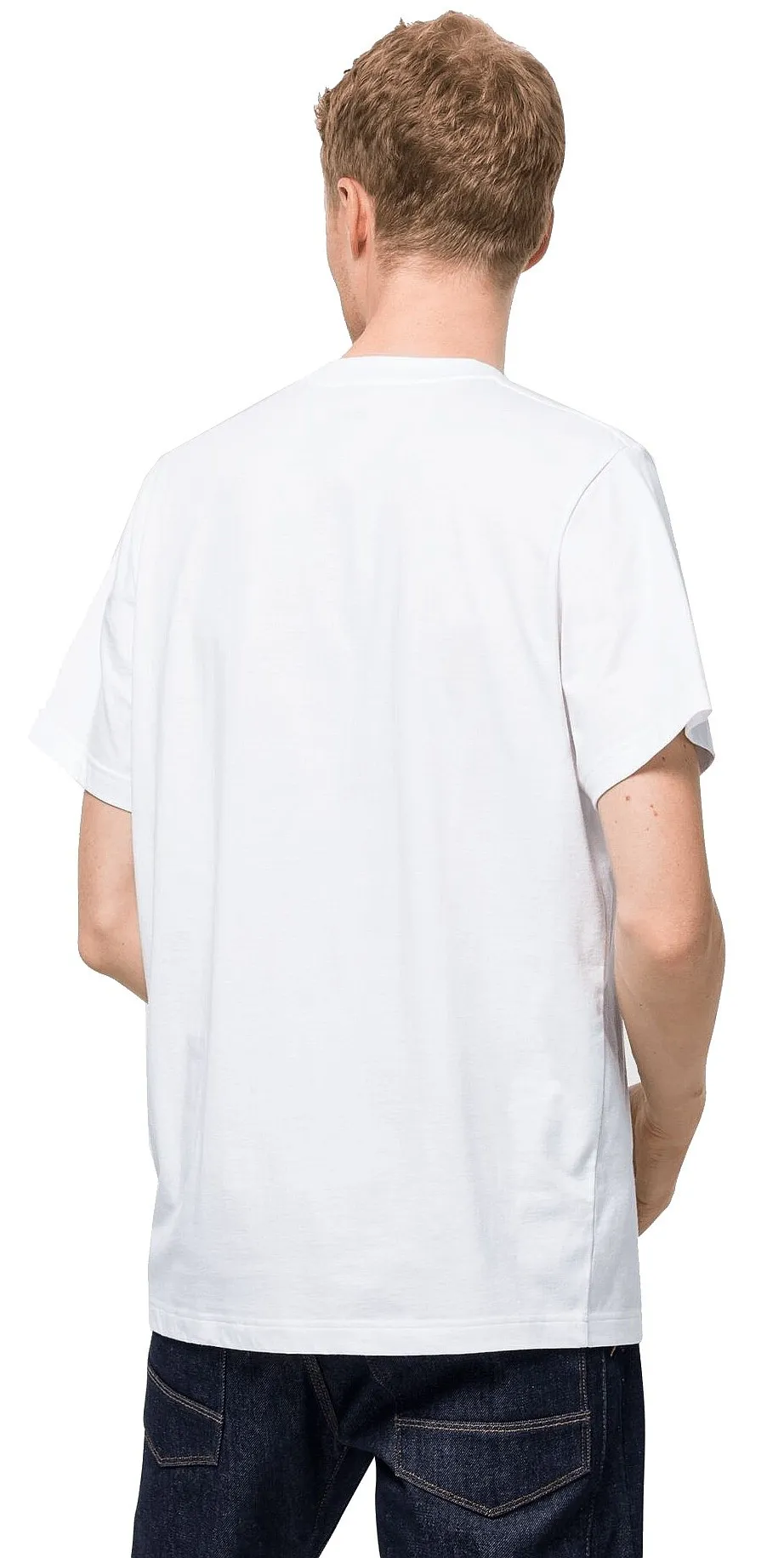 camisa Jack Wolfskin JW Mountain Trail T - White Rush - men´s