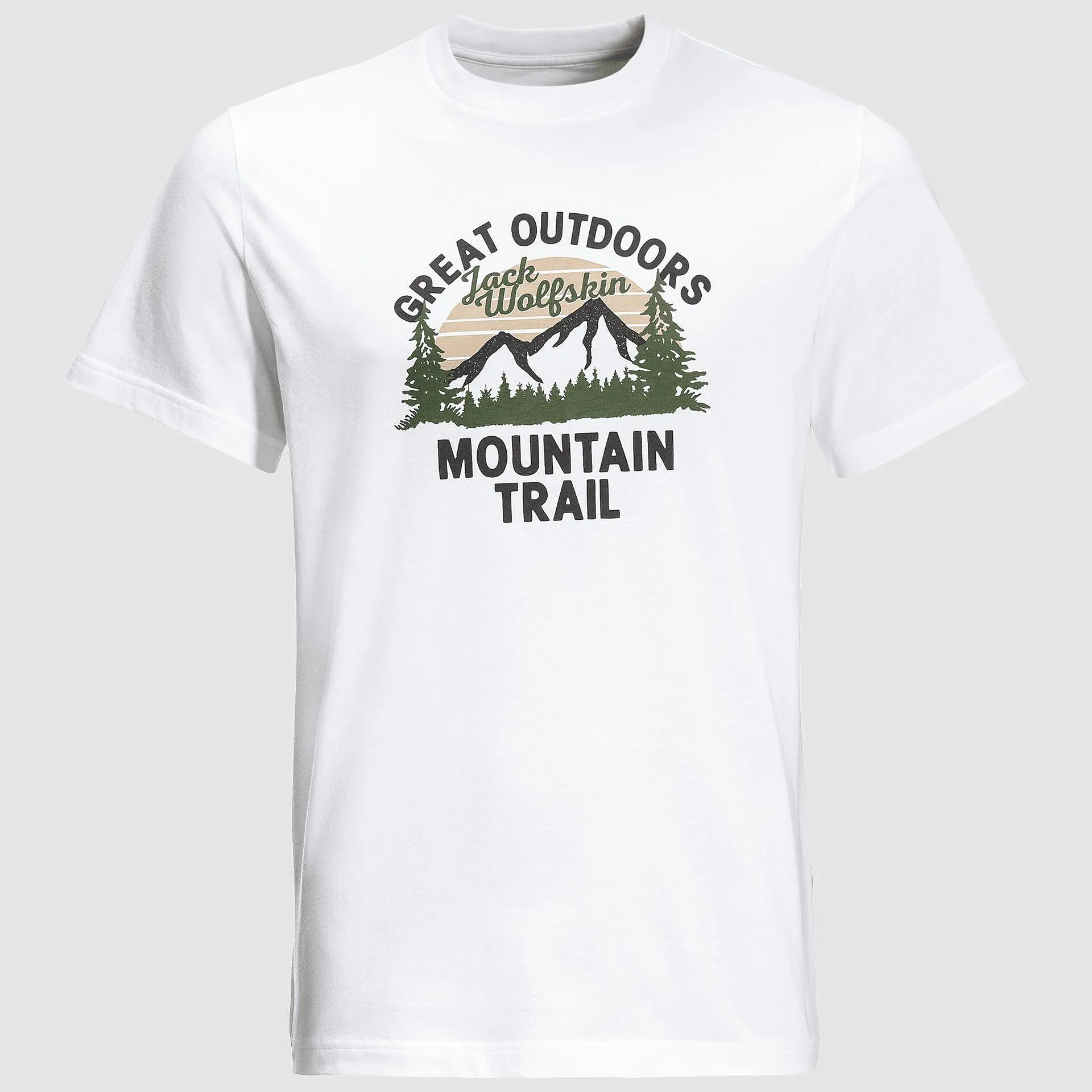 camisa Jack Wolfskin JW Mountain Trail T - White Rush - men´s