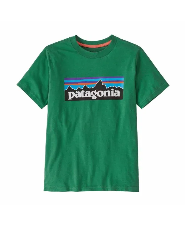 Camiseta Patagonia Kids P-6 Logo Gather Green 