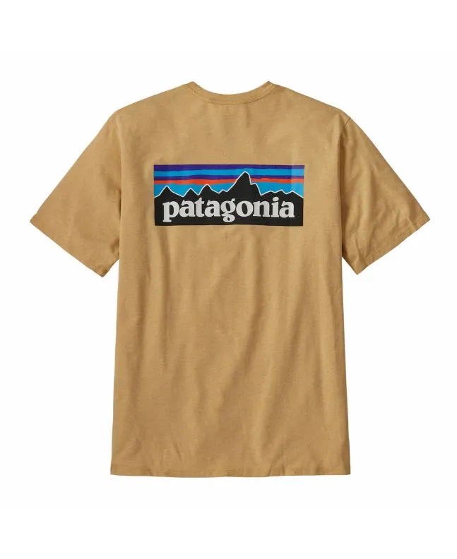 Camiseta Patagonia M's P-6 Logo Responsibili-Tee Beeswax Tan