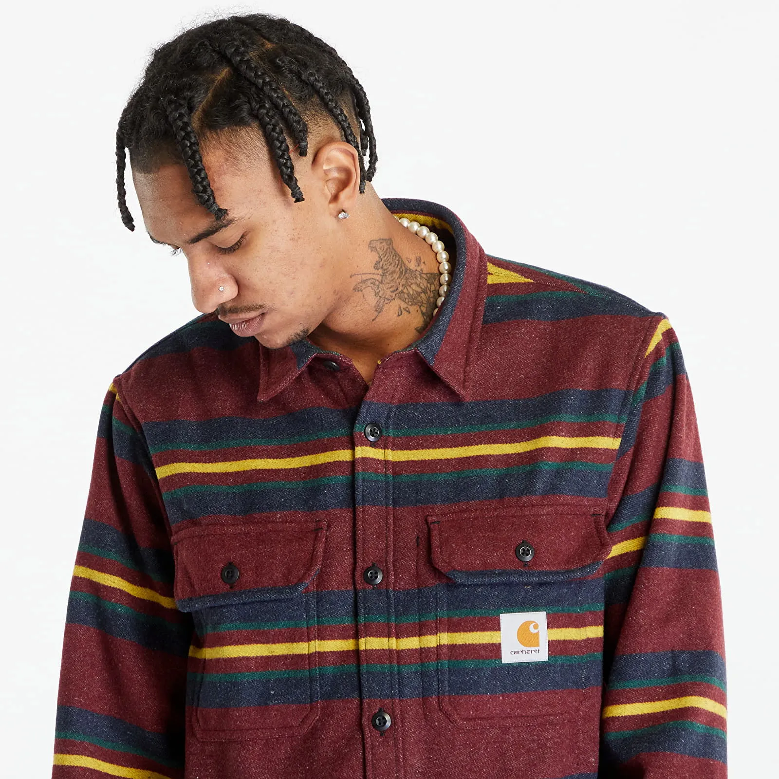 Carhartt WIP jacket Oregon Shirt Multicolour