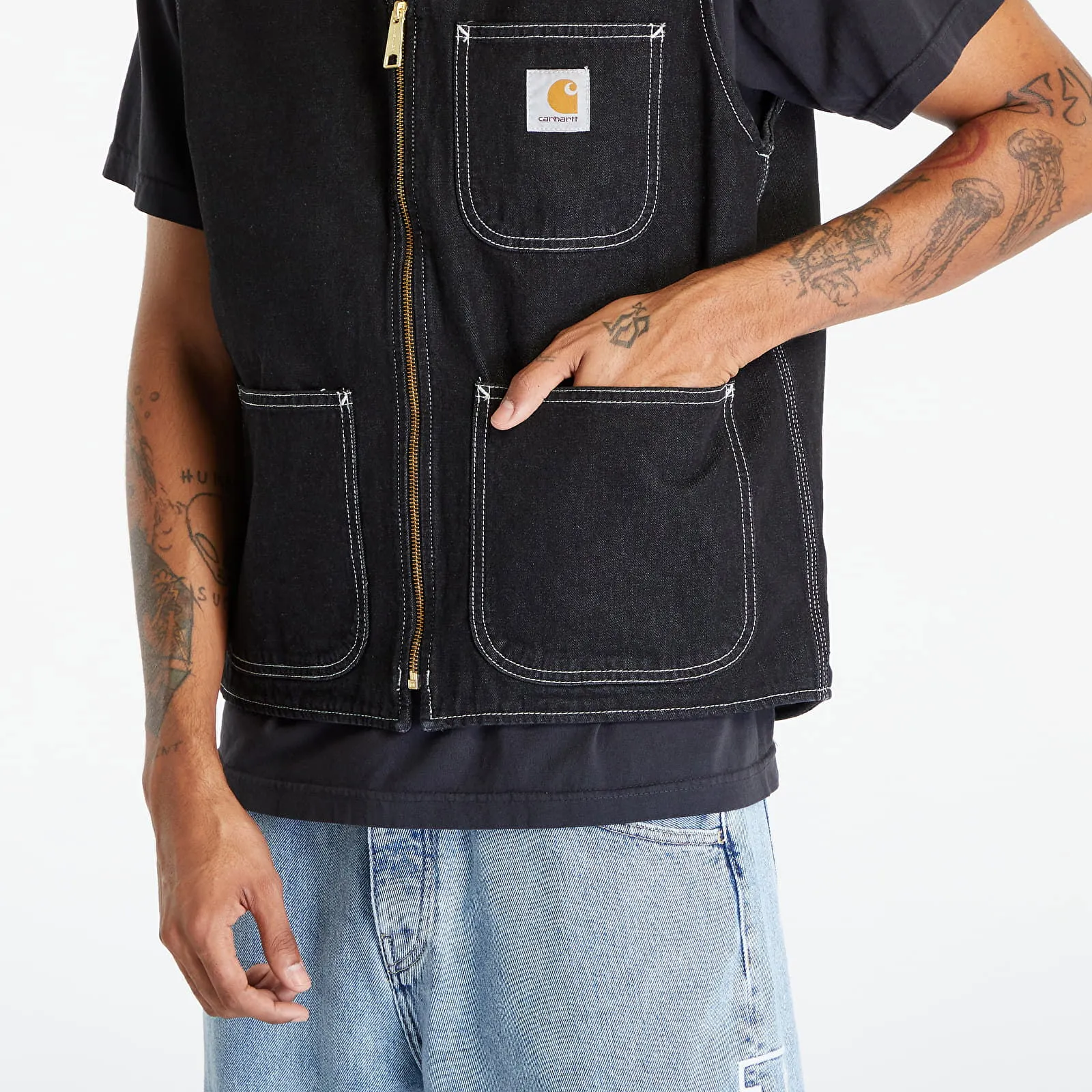 Carhartt WIP Men's vest Chore Vest Black