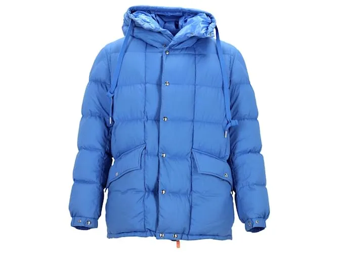 Chaqueta corta acolchada Moncler Grimblat en algodón azul 