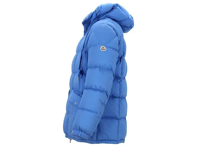 Chaqueta corta acolchada Moncler Grimblat en algodón azul 