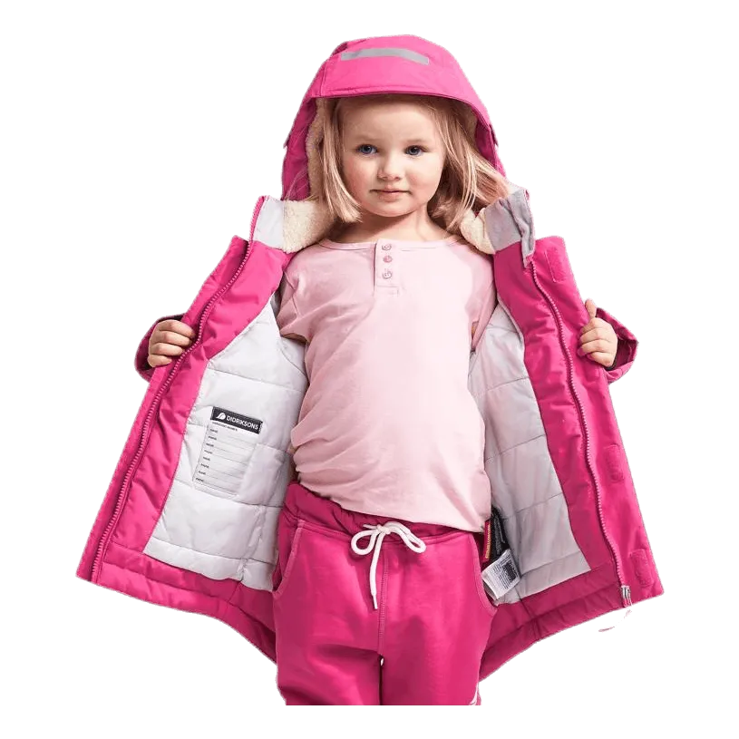 Didriksons Indre Kid's Parka Pink