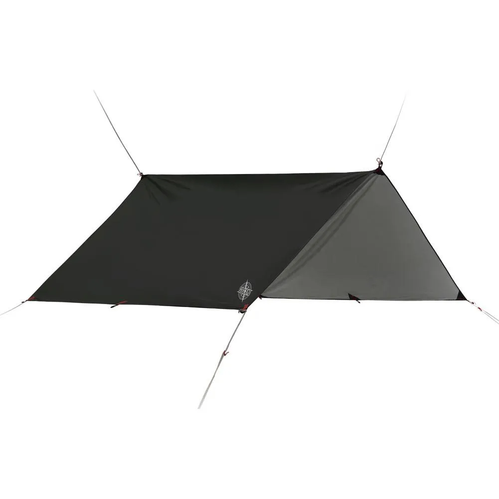 GOGLAND Lona de protección UV para exteriores, lona para tienda de campaña, 300 x 290 cm, negro