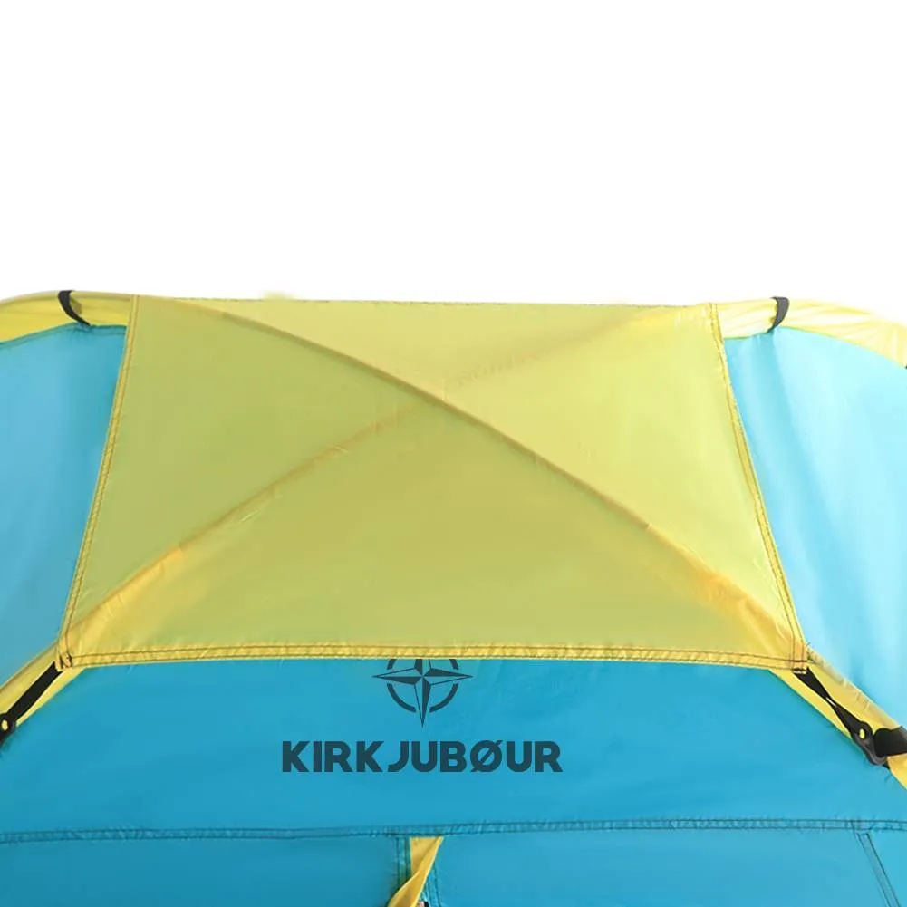 KIRKJUBØUR® "Vindr" 1 persona acampando Tienda de campaña turquesa