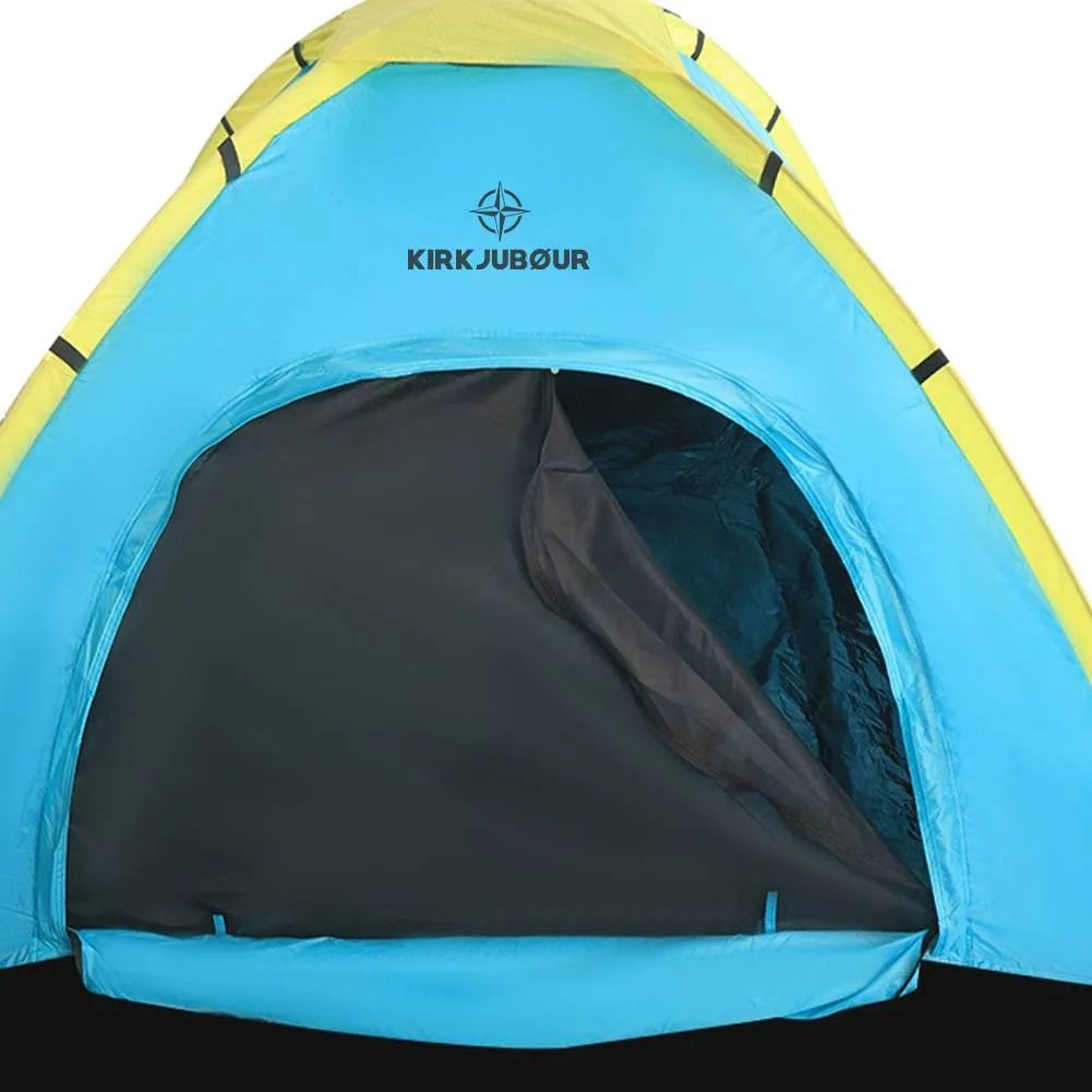 KIRKJUBØUR® "Vindr" Camping 2 personas Tienda de campaña turquesa