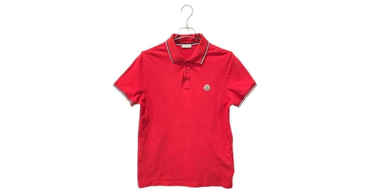 Moncler Camisetas Roja 