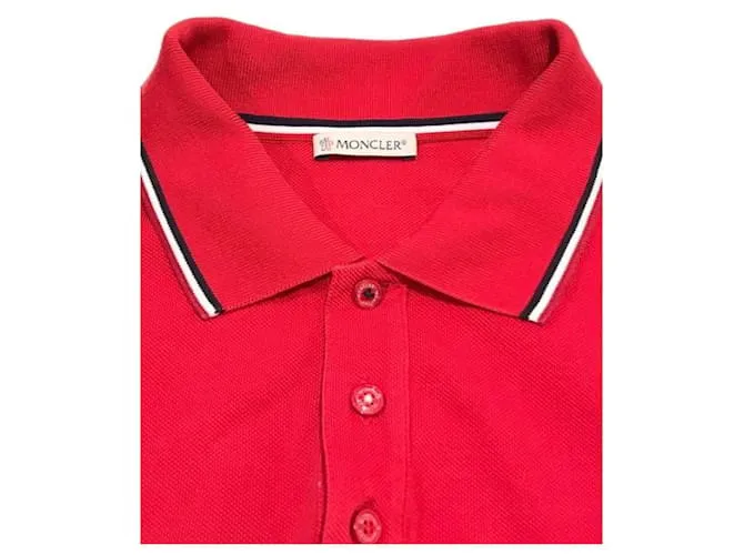 Moncler Camisetas Roja 