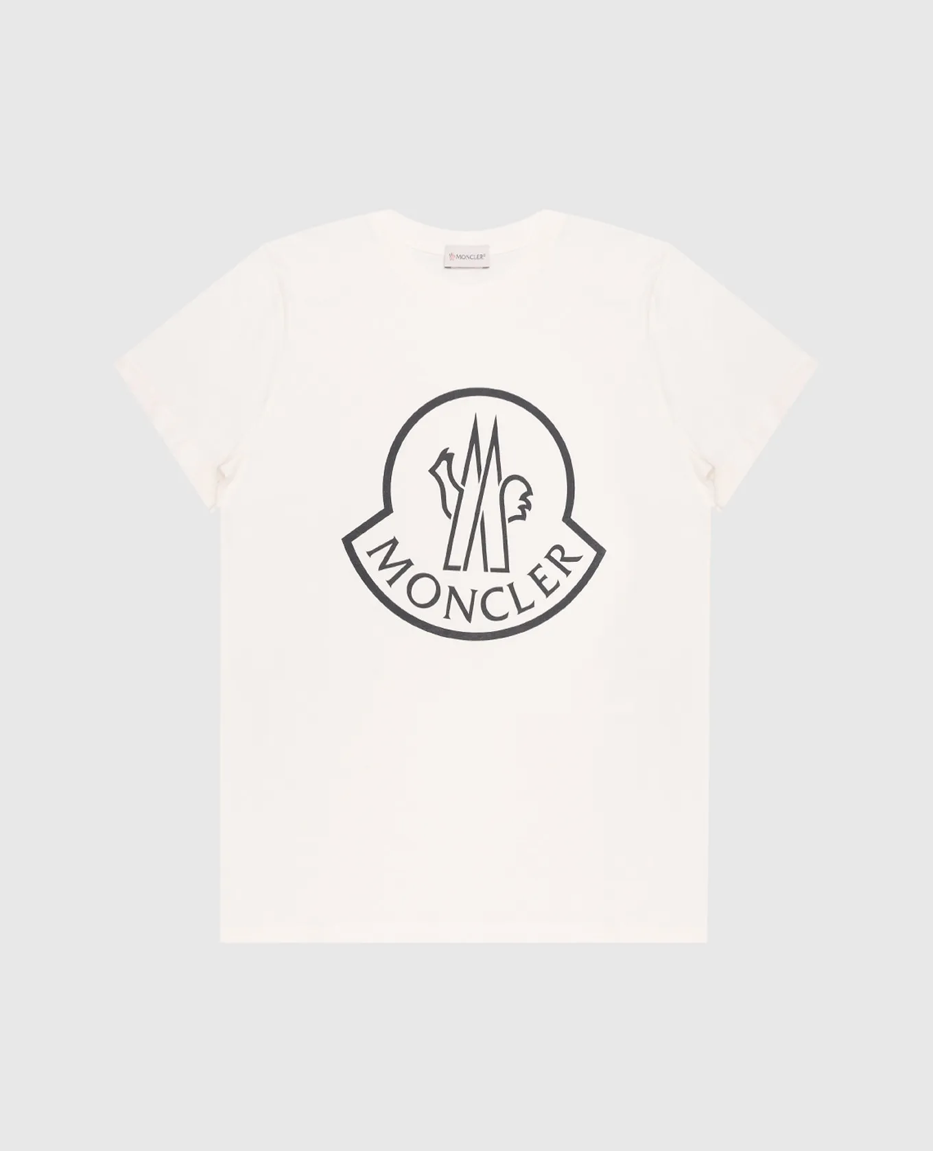 Moncler ENFANT Children's white t-shirt with logo