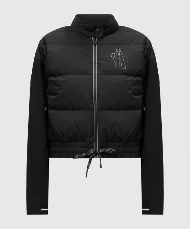 Moncler Grenoble Black combo jacket with logo