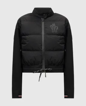 Moncler Grenoble Black combo jacket with logo