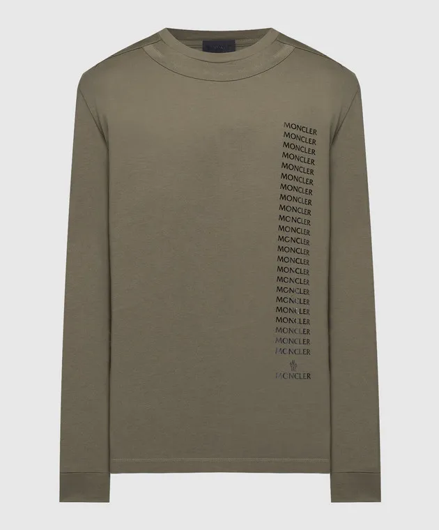 Moncler Khaki longsleeve with logo