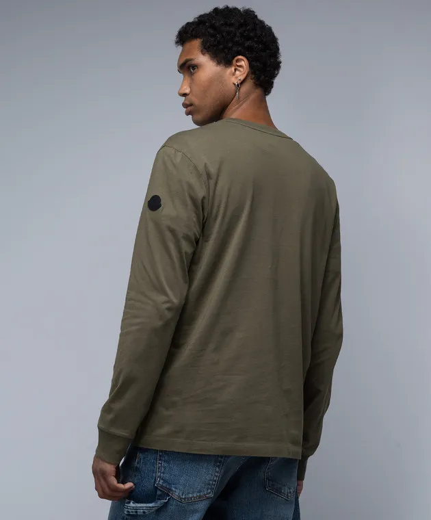 Moncler Khaki longsleeve with logo