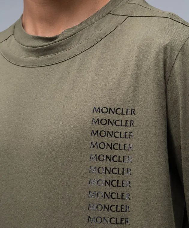 Moncler Khaki longsleeve with logo