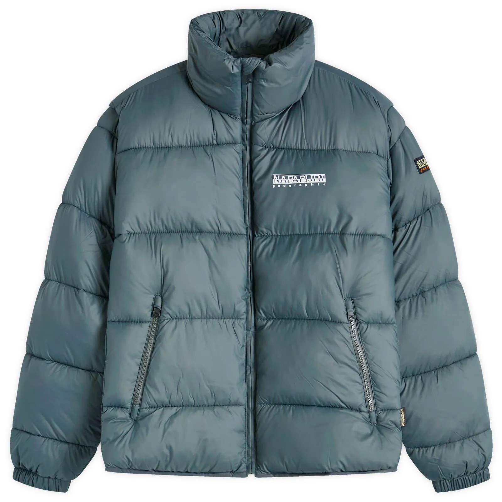 Napapijri Logo Puffer Jacket Green