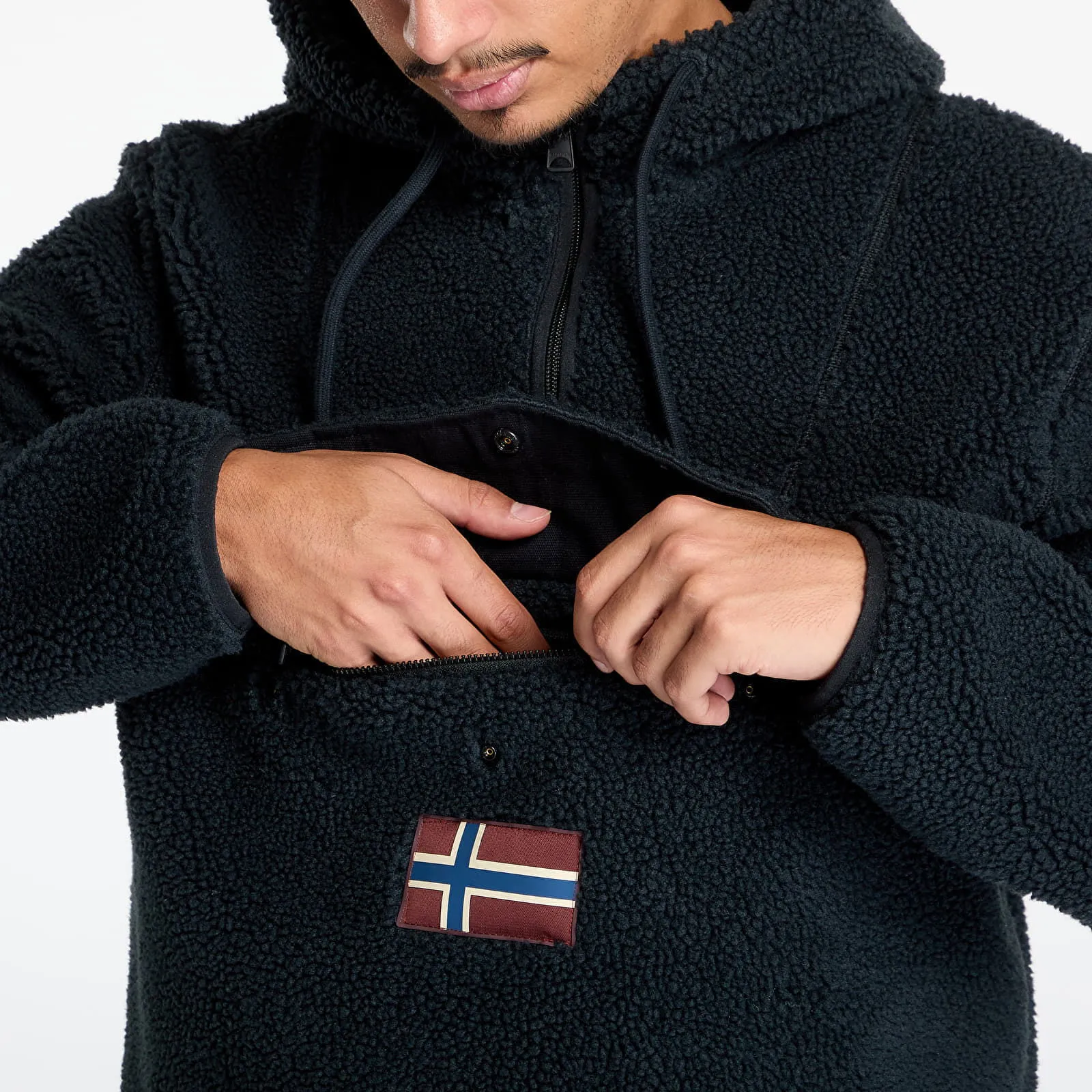 Napapijri Sweatshirt T-Burgee Curly Hoodie Black XL