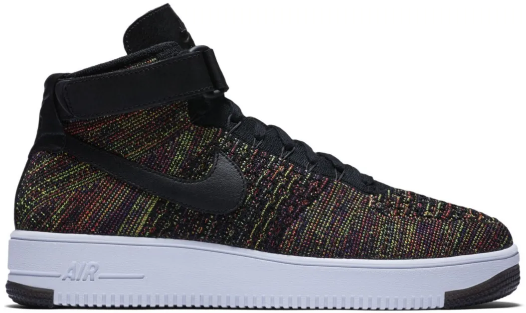 Nike Air Force 1 Mid Flyknit Multi-Color Black