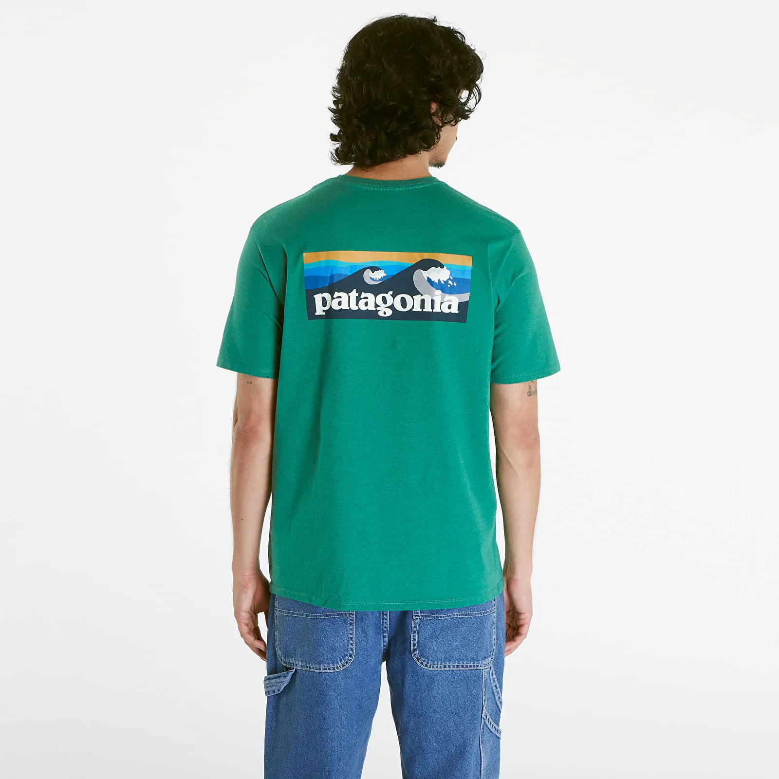 Patagonia Boardshort Logo Pocket Responsibili-Tee Gather Green