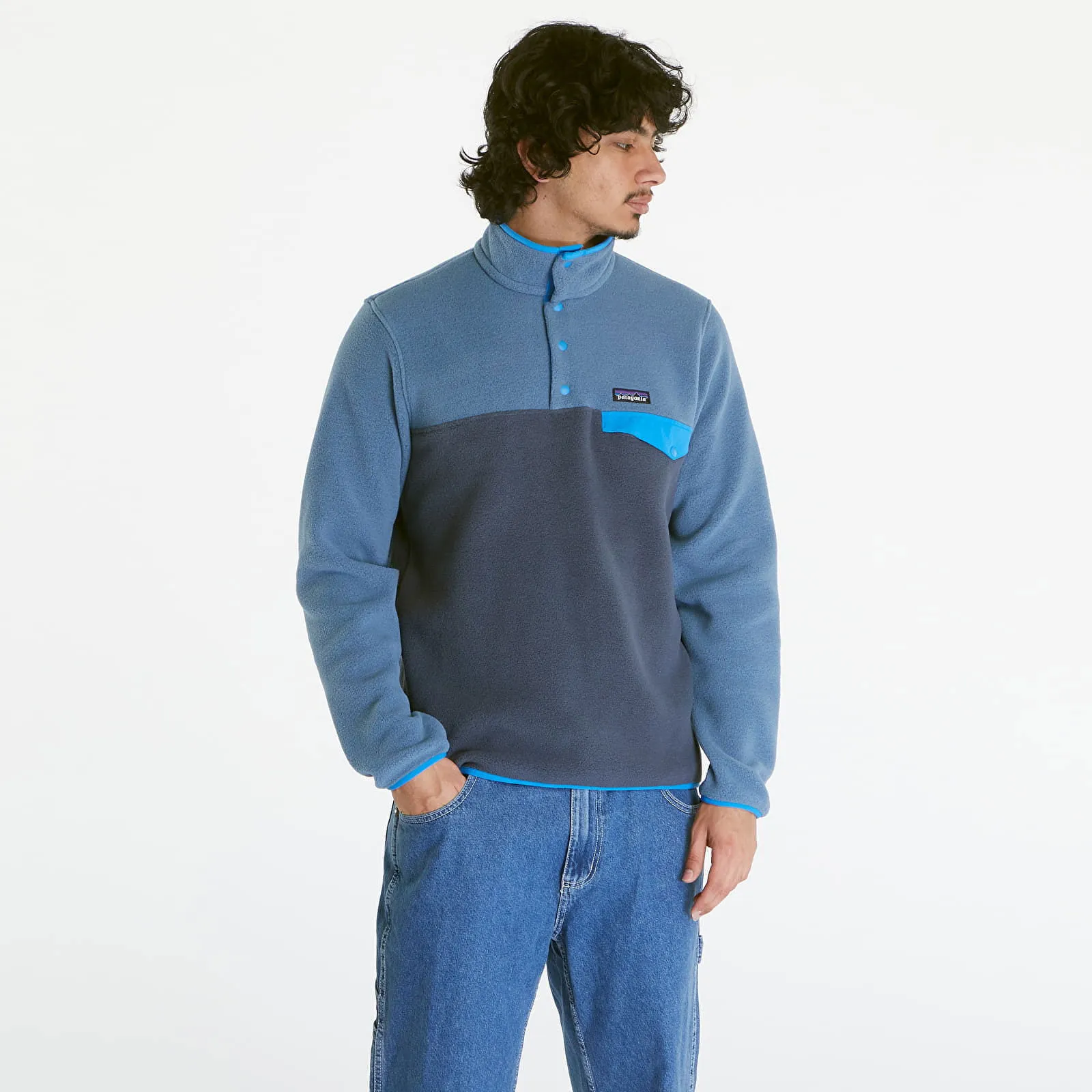 Patagonia LW Synch Snap-T Pullover Hoody Smolder Blue