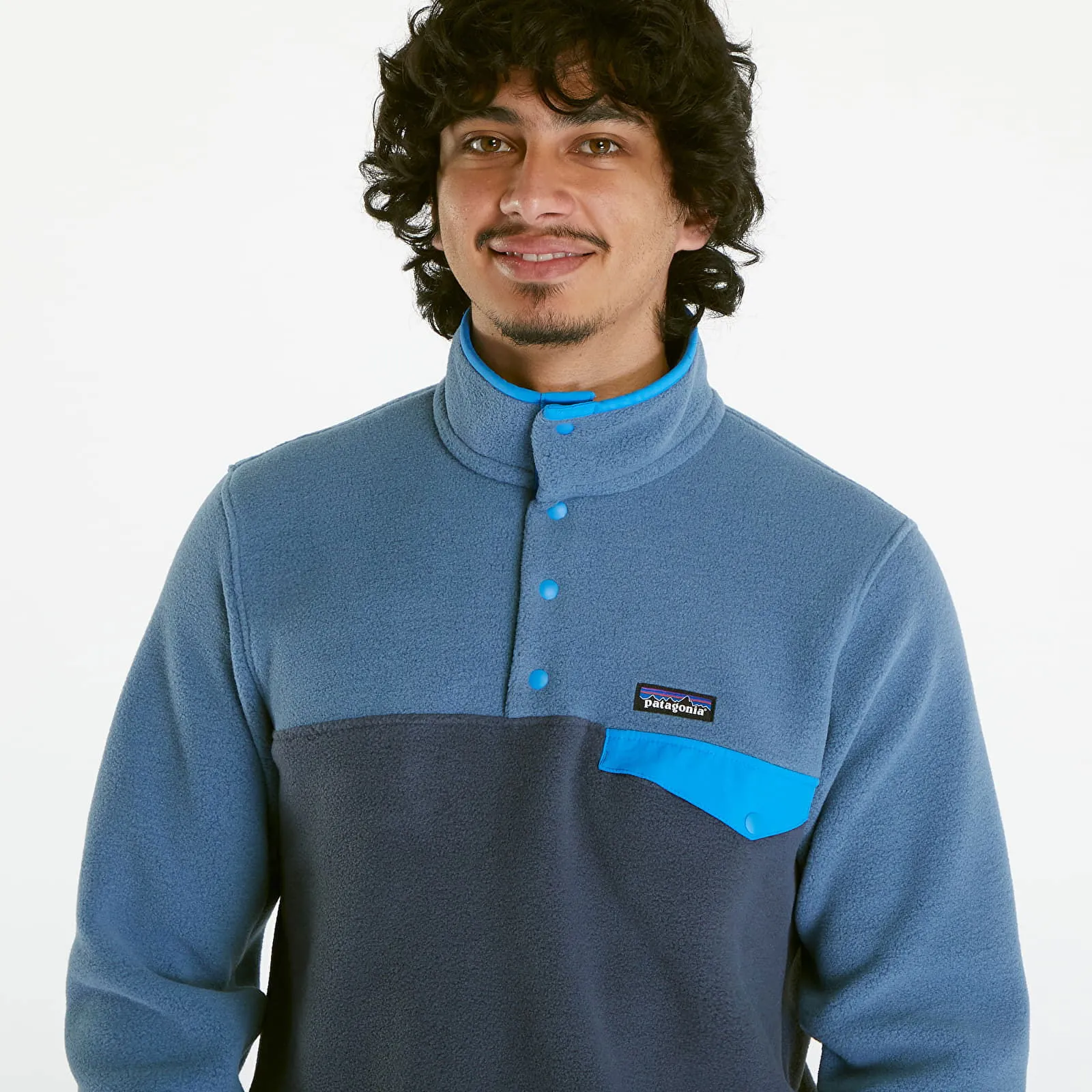 Patagonia LW Synch Snap-T Pullover Hoody Smolder Blue