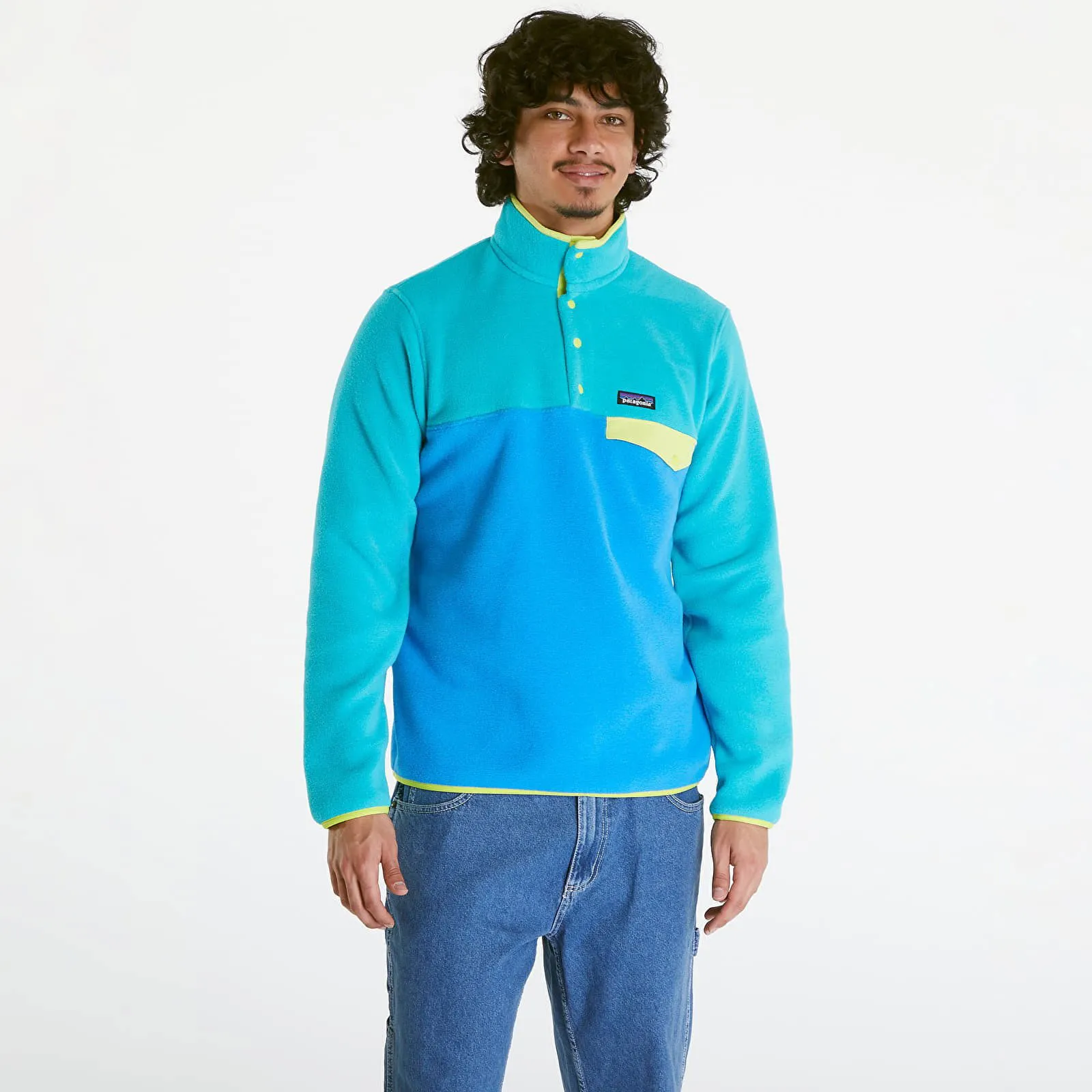 Patagonia LW Synch Snap-T Pullover Hoody Vessel Blue