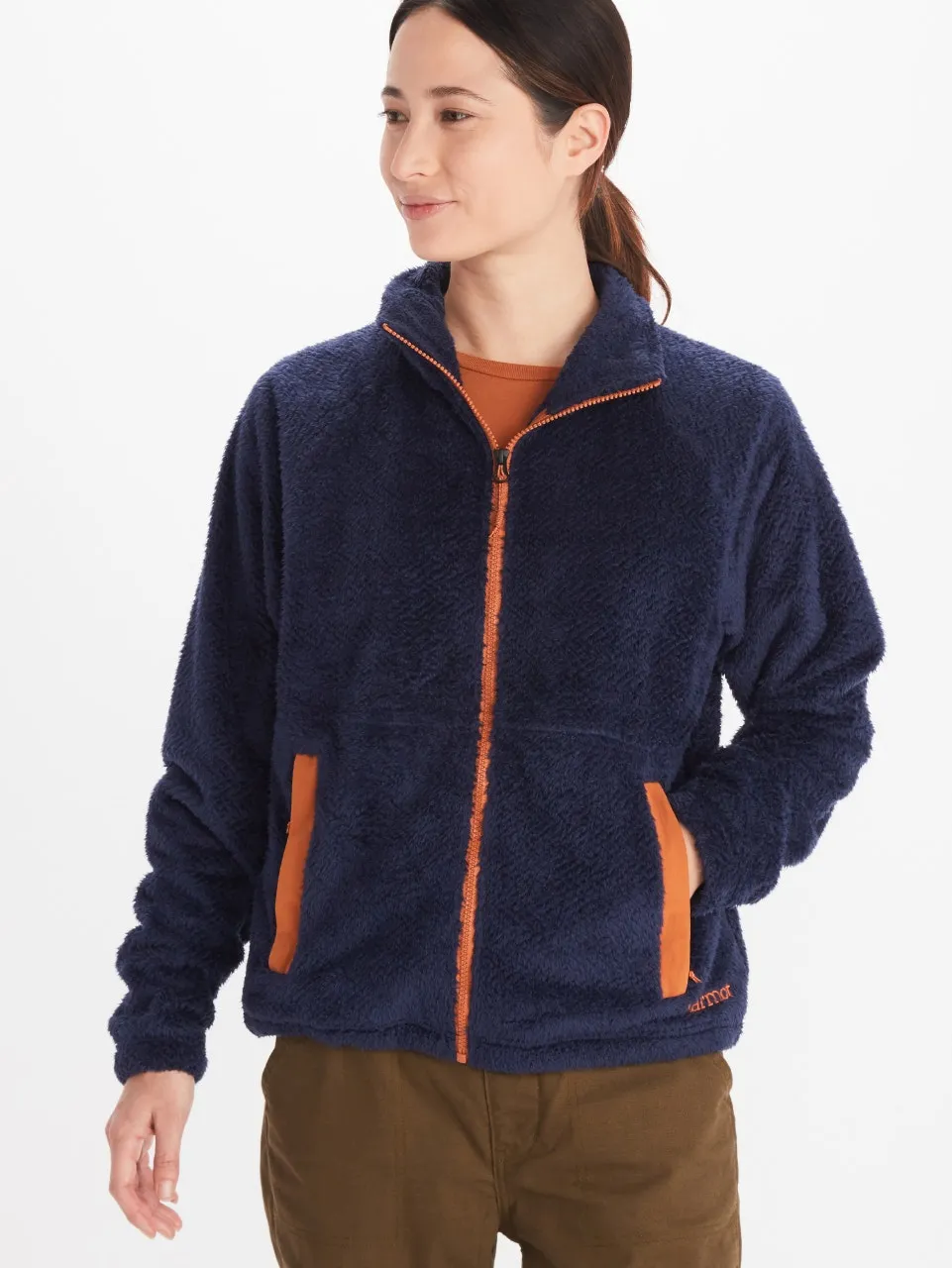 Polar Mujer Marmot Homestead Sherpa Fleece Zip-Up Jacket