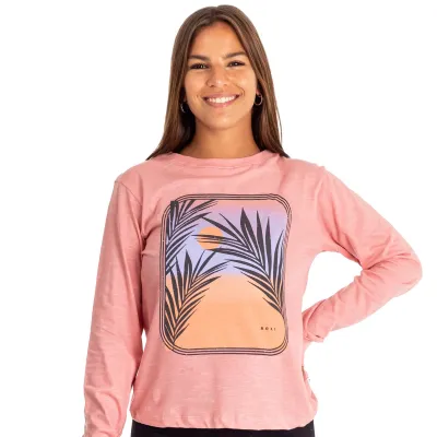 REMERA ROXY MANGA LARGA SUNSTE PHOTO ROSA